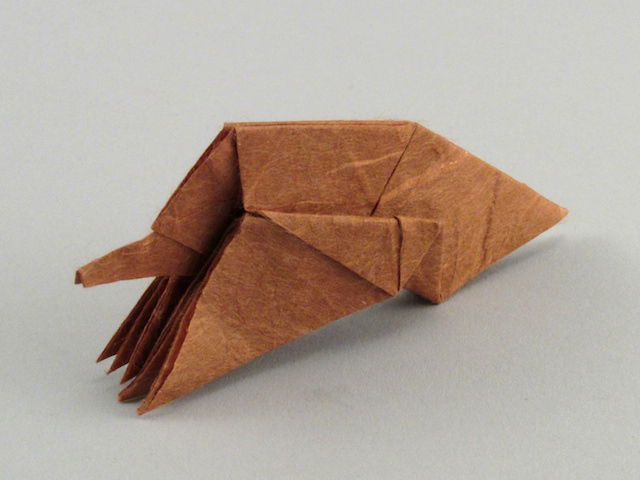 モグラ 折り紙 無料の折り紙画像