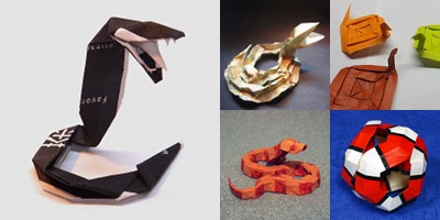 創意工夫“折り紙のヘビって”展
